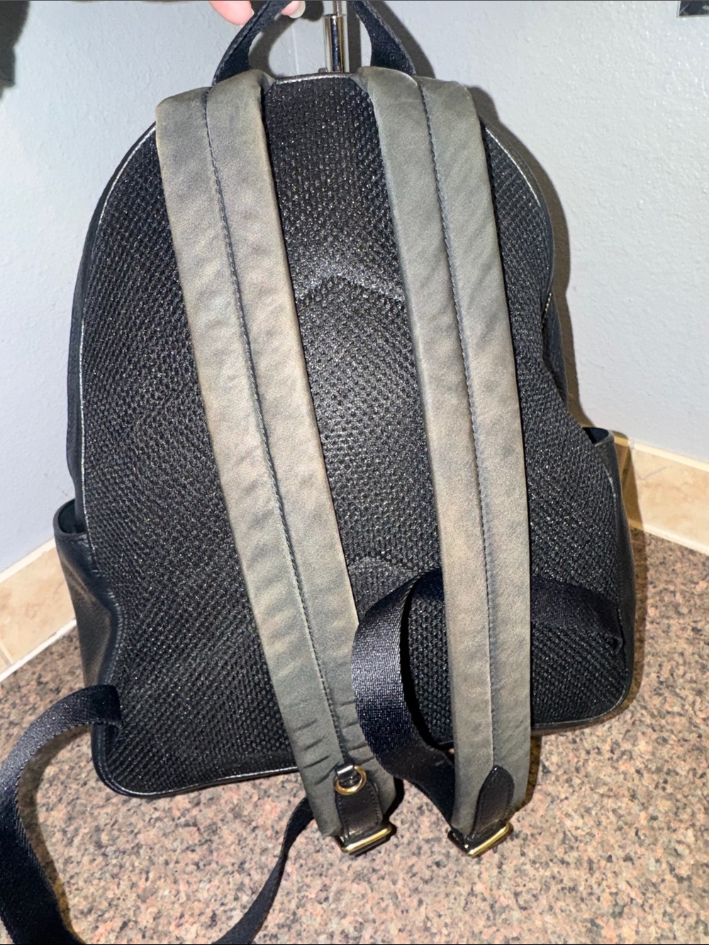 Coach Black Leather Backpack EUC - Picture 3 of 7